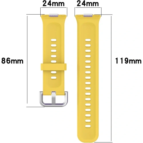 Kup Pasek Bizon Strap Watch Silicone Pro do Huawei Watch Fit 3 żółty - BIZ5779 - {ean13} - Sklep Home Screen