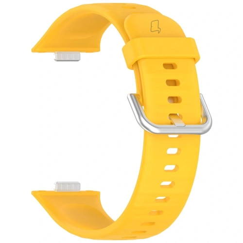 Kup Pasek Bizon Strap Watch Silicone Pro do Huawei Watch Fit 3 żółty - BIZ5779 - {ean13} - Sklep Home Screen