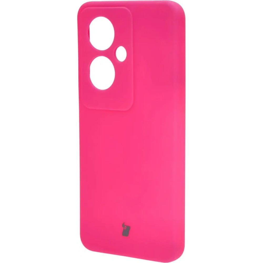 Silikonowe etui Bizon Soft Case do Oppo Reno11 F 5G neonowo-różowe