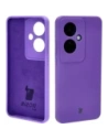 Silikonowe etui Bizon Soft Case do Oppo Reno11 F 5G fioletowe