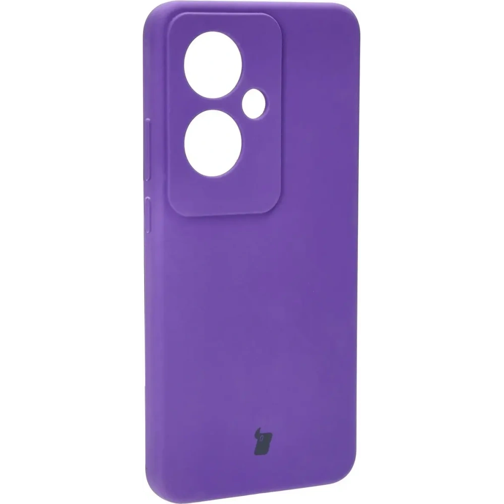 Silikonowe etui Bizon Soft Case do Oppo Reno11 F 5G fioletowe