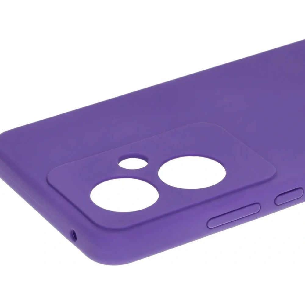 Silikonowe etui Bizon Soft Case do Oppo Reno11 F 5G fioletowe