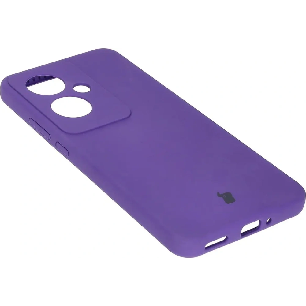 Silikonowe etui Bizon Soft Case do Oppo Reno11 F 5G fioletowe