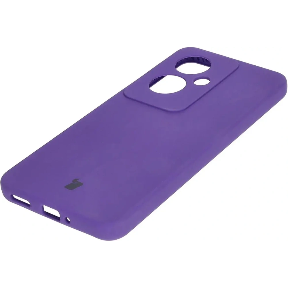 Silikonowe etui Bizon Soft Case do Oppo Reno11 F 5G fioletowe