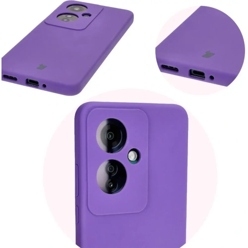 Kup Silikonowe etui Bizon Soft Case do Oppo Reno11 F 5G fioletowe - BIZ5782 - {ean13} - Sklep Home Screen