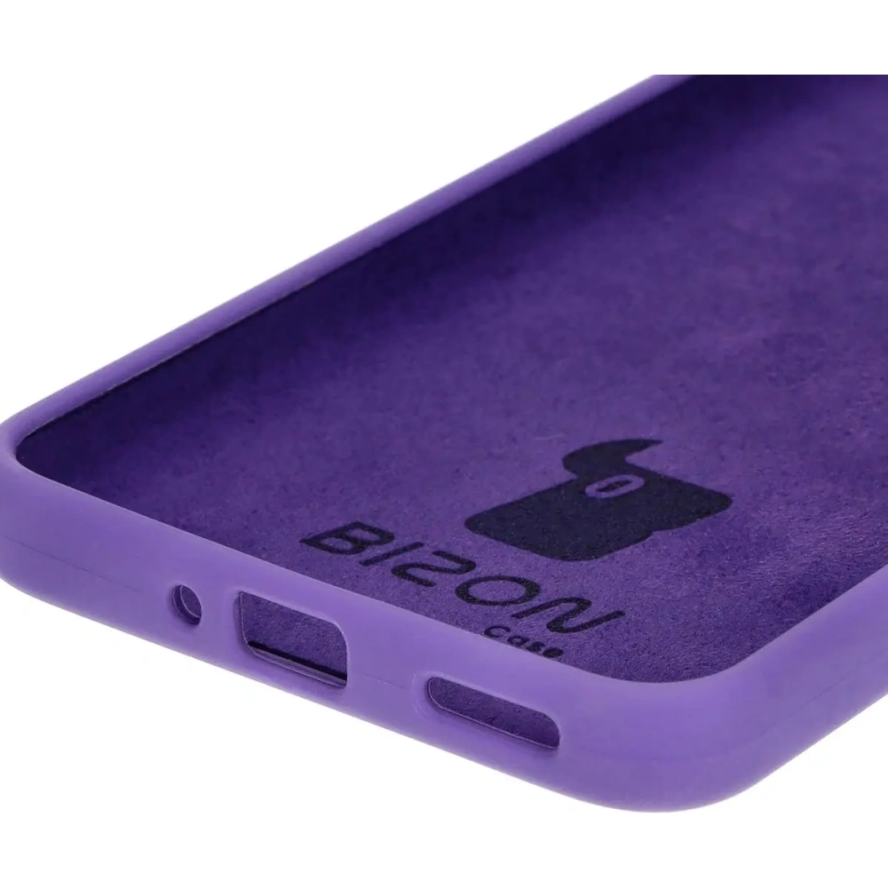 Silikonowe etui Bizon Soft Case do Oppo Reno11 F 5G fioletowe