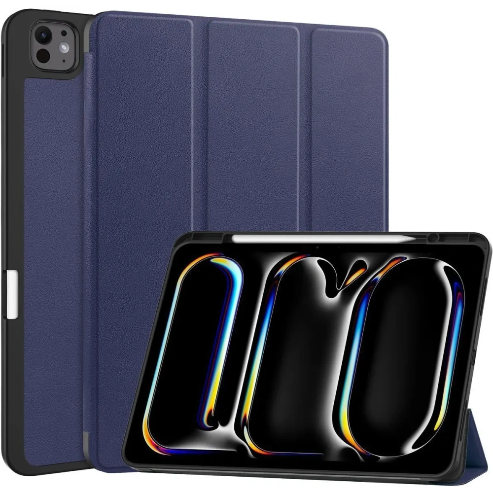 Etui Bizon Case Tab Lizard do iPad Pro 13" 7 gen. 2024 granatowe