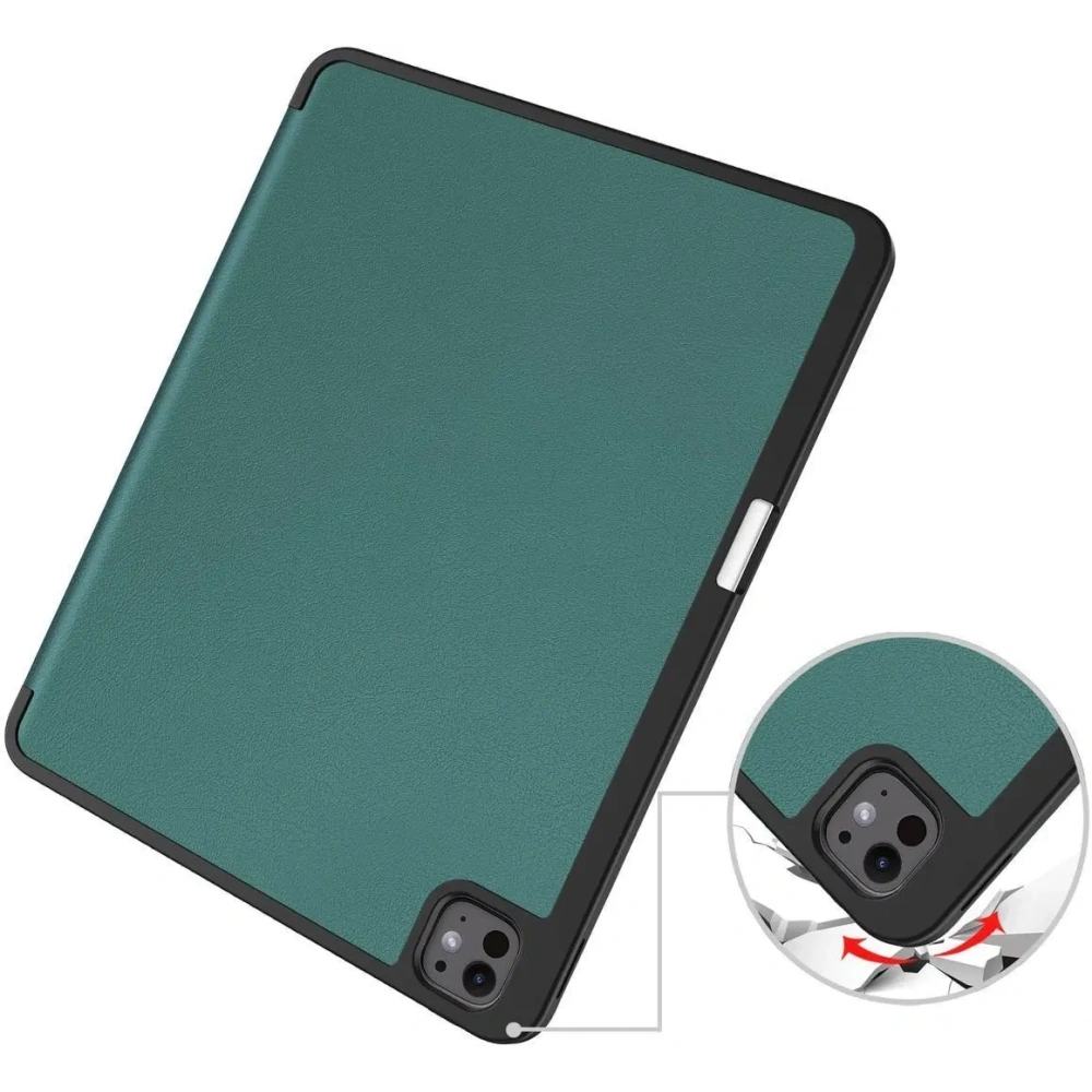 Etui Bizon Case Tab Lizard do iPad Pro 13" 7 gen. 2024 ciemnozielone
