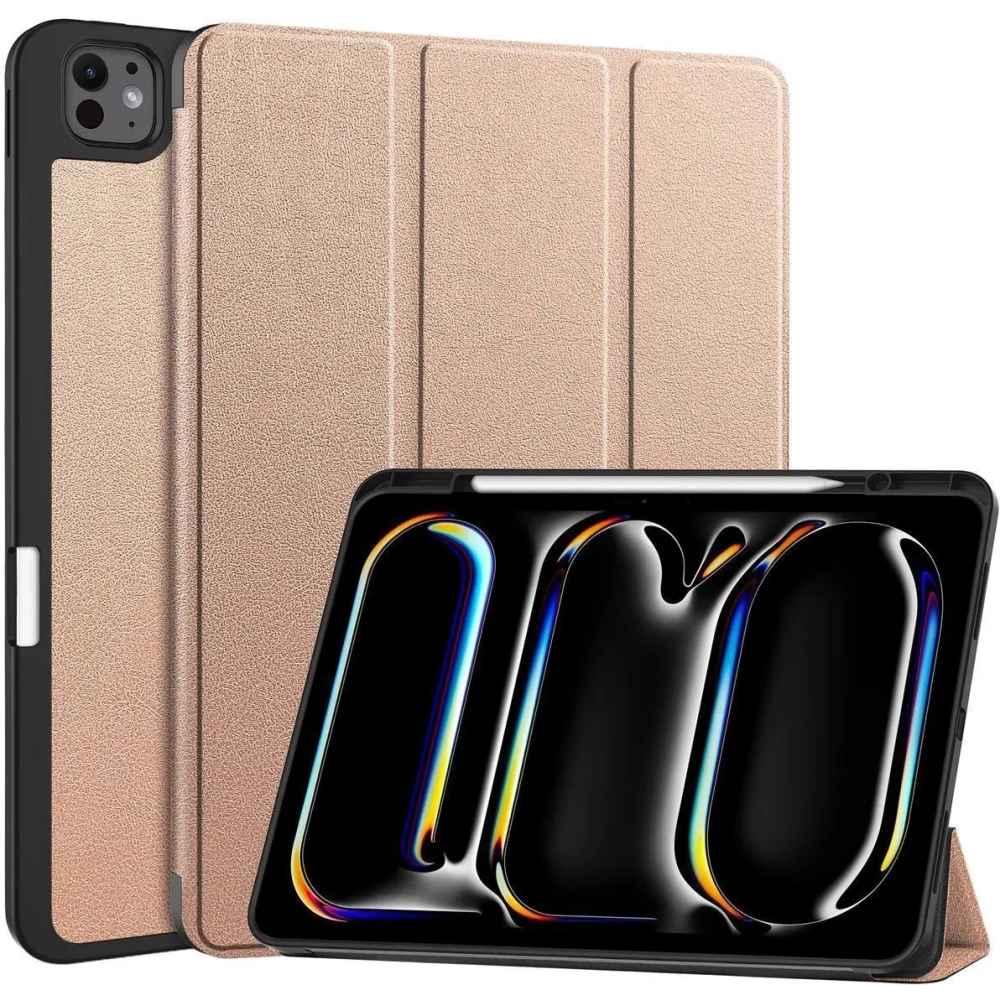 Etui Bizon Case Tab Lizard do iPad Pro 13" 7 gen. 2024 różowozłote