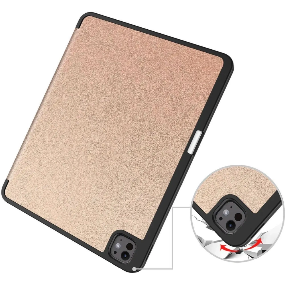 Etui Bizon Case Tab Lizard do iPad Pro 13" 7 gen. 2024 różowozłote