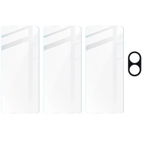 Kup 3x Szkło na ekran + szkło na aparat BIZON Clear do Oppo A38 4G - BIZ5364 - {ean13} - Sklep Home Screen