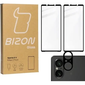 Kup BIZON Edge 2x képernyő üveg + kamera üveg Sony Xperia 5 V-hez - BIZ5368 - {ean13} - Sklep Home Screen