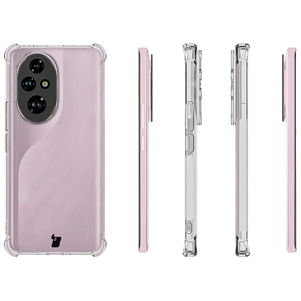 Elastyczne etui Bizon Case Salpa do Honor 200 Pro przezroczyste