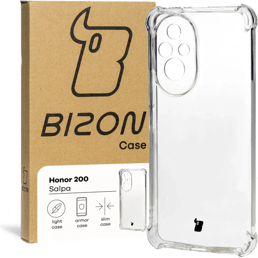 Elastyczne etui Bizon Case Salpa do Honor 200 przezroczyste