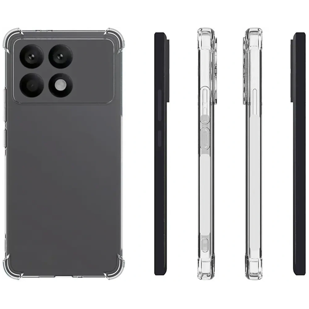 Elastyczne etui Bizon Case Salpa do Xiaomi Poco F6 Pro przezroczyste