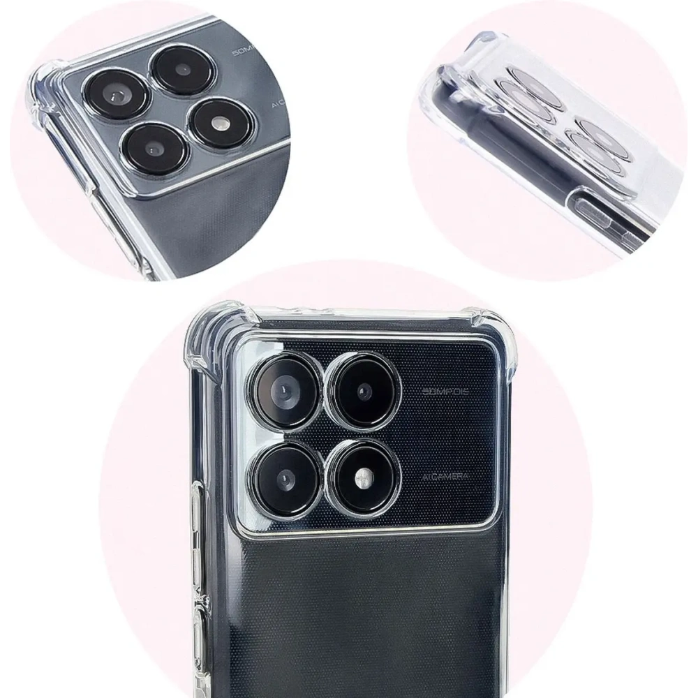 Elastyczne etui Bizon Case Salpa do Xiaomi Poco F6 Pro przezroczyste