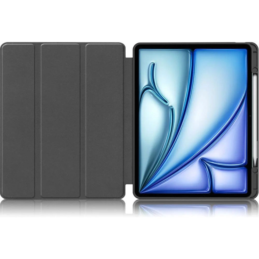 Etui Bizon Case Tab Lizard do iPad Air 13" 2024 ciemnozielone