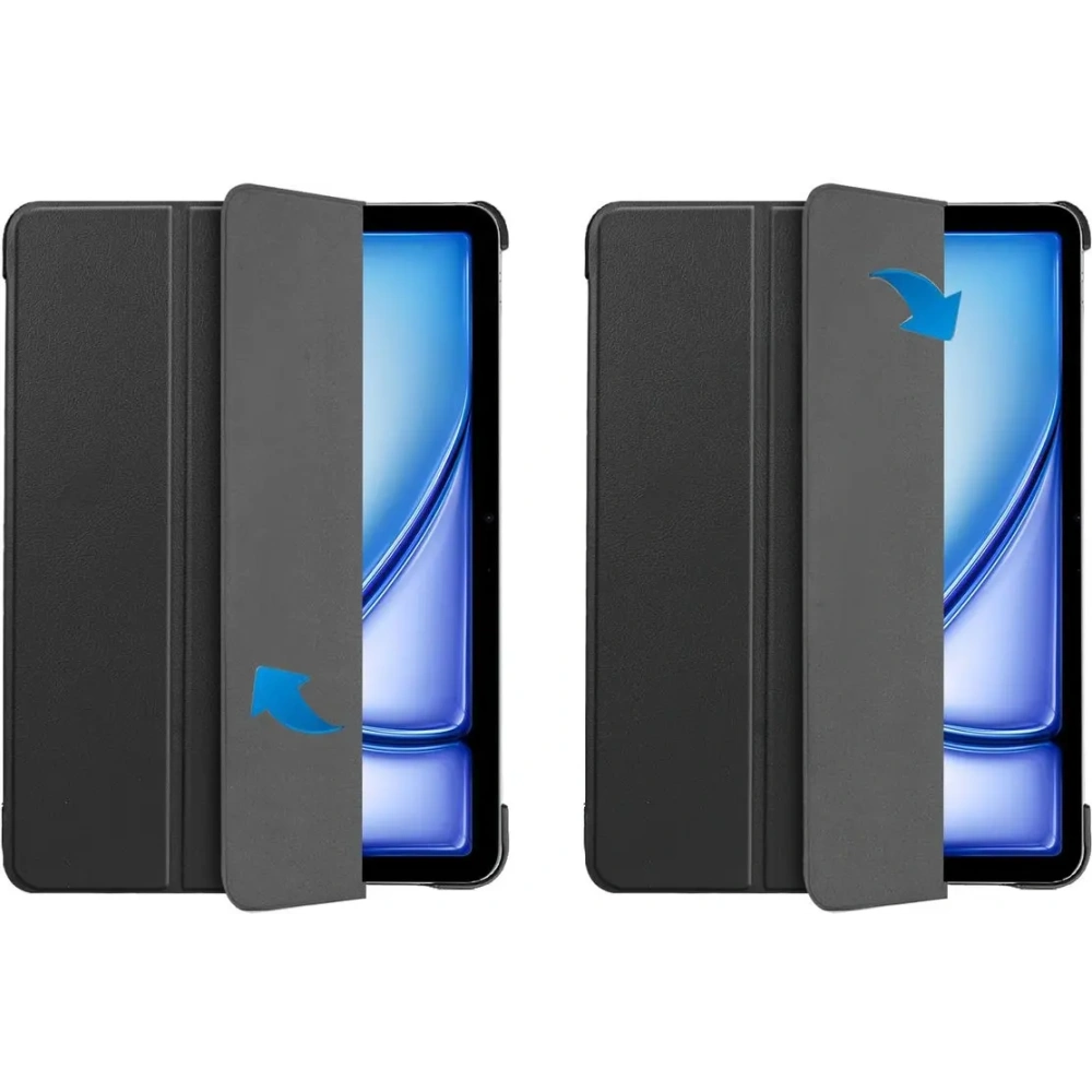 Etui Bizon Case Tab Croc do iPad Air 13" M2 2024 czarne