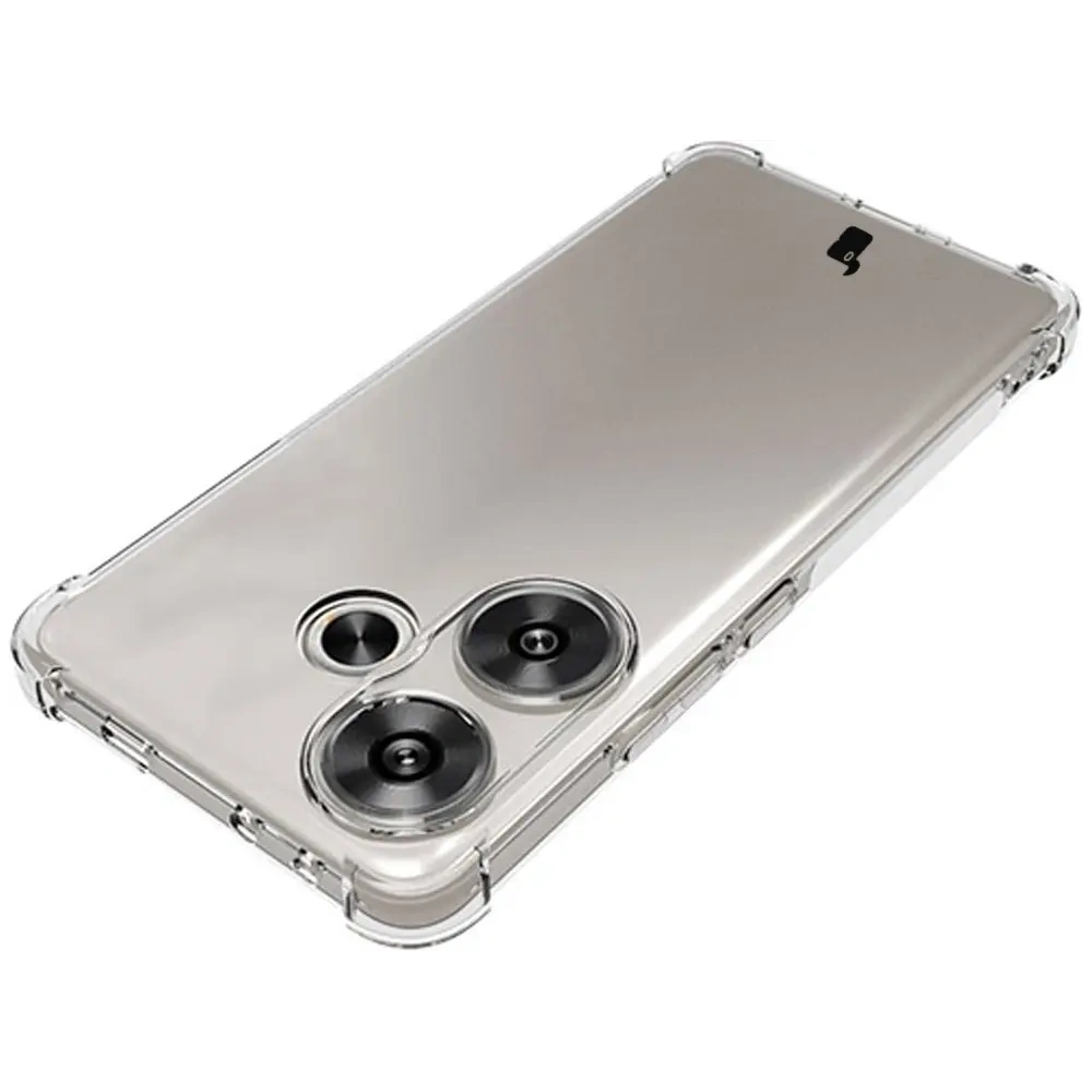 Elastyczne etui Bizon Case Salpa do Xiaomi Poco F6 przezroczyste