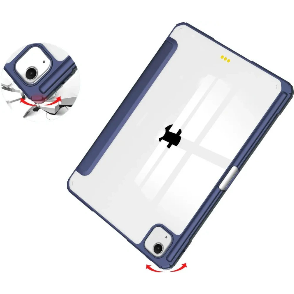 Etui Bizon Case Tab Clear Matt do iPad Air 13" 2024 granatowe