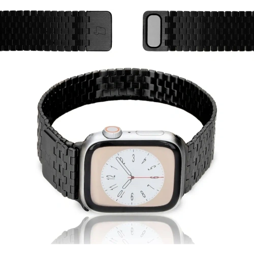 Kup Bizon Strap Uhr Titan Apple Uhr 38/40/41/42 mm schwarz - BIZ5400 - {ean13} - Sklep Home Screen