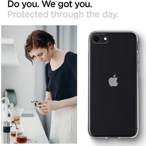Kup Spigen Apple Case Flüssigkristall iPhone SE 2022/SE 2020/8/7 Kristallklar - SPN1086CL - {ean13} - Sklep Home Screen