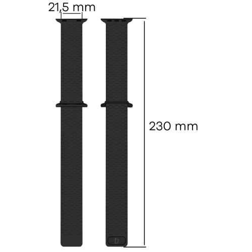 Kup Bizon Strap Uhr Titan Apple Uhr 38/40/41/42 mm schwarz - BIZ5400 - {ean13} - Sklep Home Screen