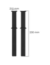 Kup Bizon Strap Uhr Titan Apple Uhr 38/40/41/42 mm schwarz - BIZ5400 - {ean13} - Sklep Home Screen