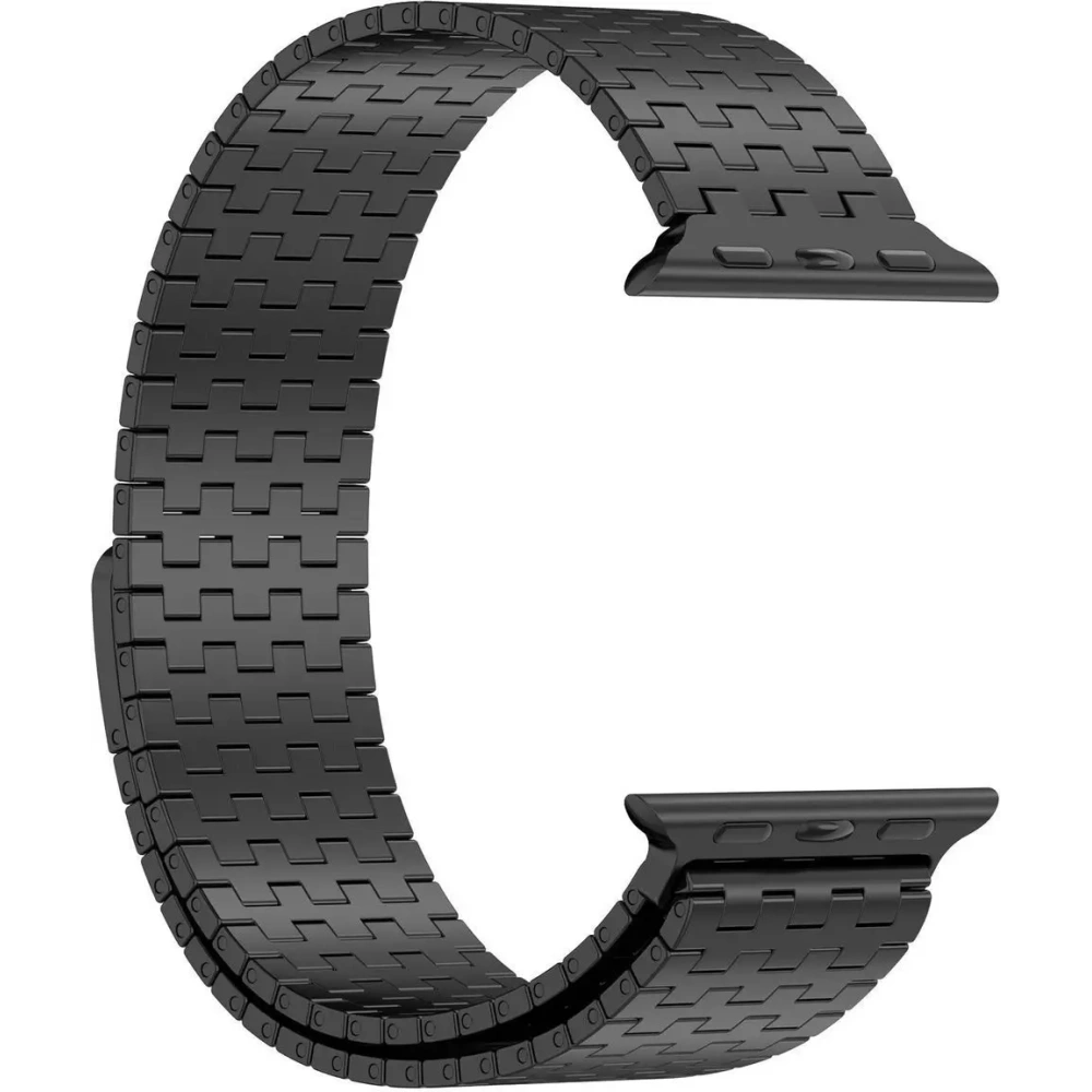 Pasek ze stali nierdzewnej Bizon Strap Watch Titanium do Apple Watch 38/40/41/42 mm czarny