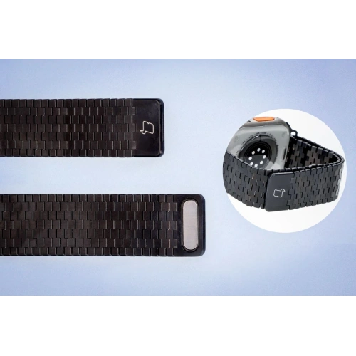Kup Pásek z nerezové oceli Bizon Strap Watch Titanium do Apple Watch 38/40/41/42 mm černý - BIZ5400 - {ean13} - Sklep Home Screen