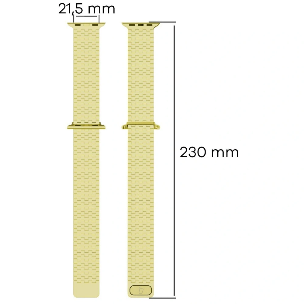 Pasek ze stali nierdzewnej Bizon Strap Watch Titanium do Apple Watch 38/40/41/42 mm złoty