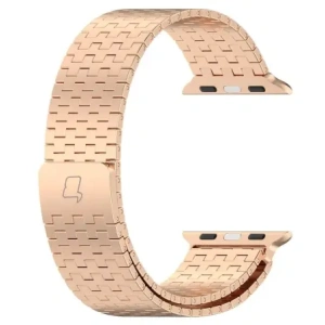 Kup Pás z nerezové oceli Bizon Strap Watch Titanium do Apple Watch 38/40/41/42 mm růžovo-zlatý - BIZ5402 - {ean13} - Sklep Home Screen