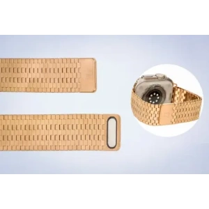 Kup Pás z nerezové oceli Bizon Strap Watch Titanium do Apple Watch 38/40/41/42 mm růžovo-zlatý - BIZ5402 - {ean13} - Sklep Home Screen