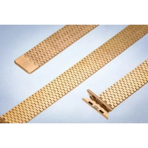Kup Pás z nerezové oceli Bizon Strap Watch Titanium do Apple Watch 38/40/41/42 mm růžovo-zlatý - BIZ5402 - {ean13} - Sklep Home Screen