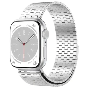 Kup Pasek ze stali nierdzewnej Bizon Strap Watch Titanium do Apple Watch 38/40/41/42 mm srebrny - BIZ5807 - {ean13} - Sklep Home Screen