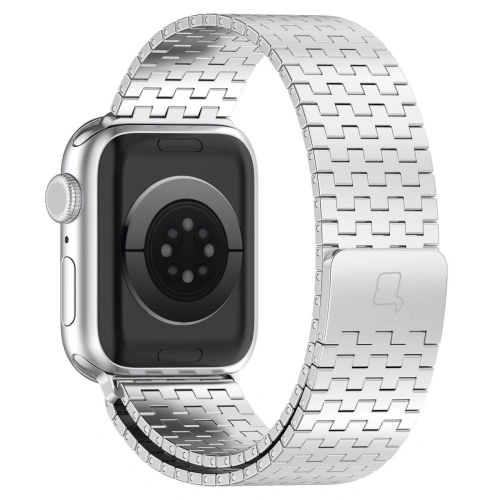 Kup Bizon Strap Uhr Titan Apple Uhr 38/40/41/42 mm silber - BIZ5807 - {ean13} - Sklep Home Screen