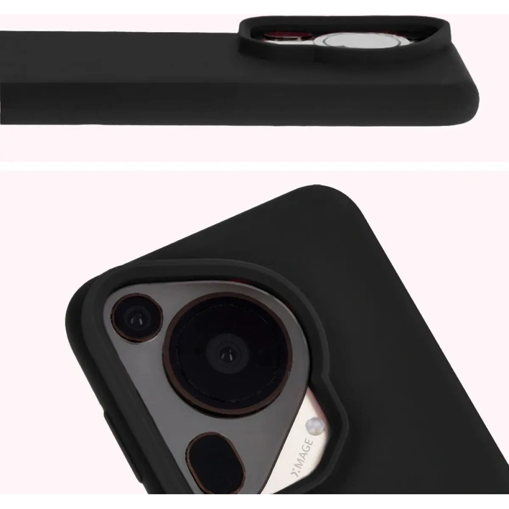 Silikonowe etui Bizon Soft Case do Huawei Pura 70 czarne