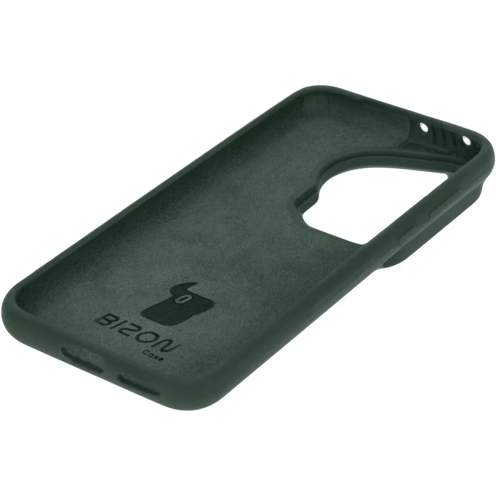 Silikonowe etui Bizon Soft Case do Huawei Pura 70 ciemnozielone