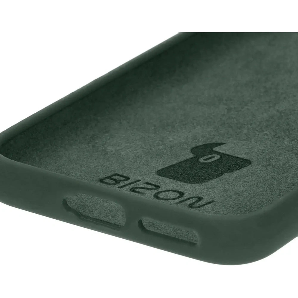 Silikonowe etui Bizon Soft Case do Huawei Pura 70 ciemnozielone