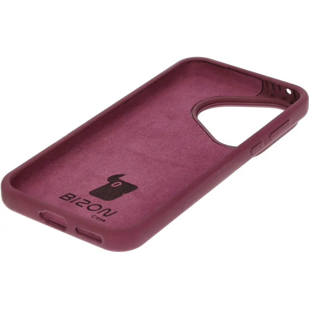 Silikonowe etui Bizon Soft Case do Huawei Pura 70 ciemnofioletowe