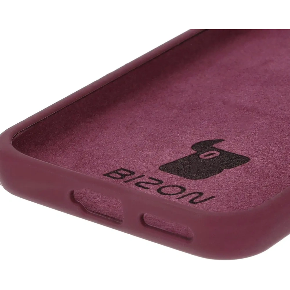 Silikonowe etui Bizon Soft Case do Huawei Pura 70 ciemnofioletowe