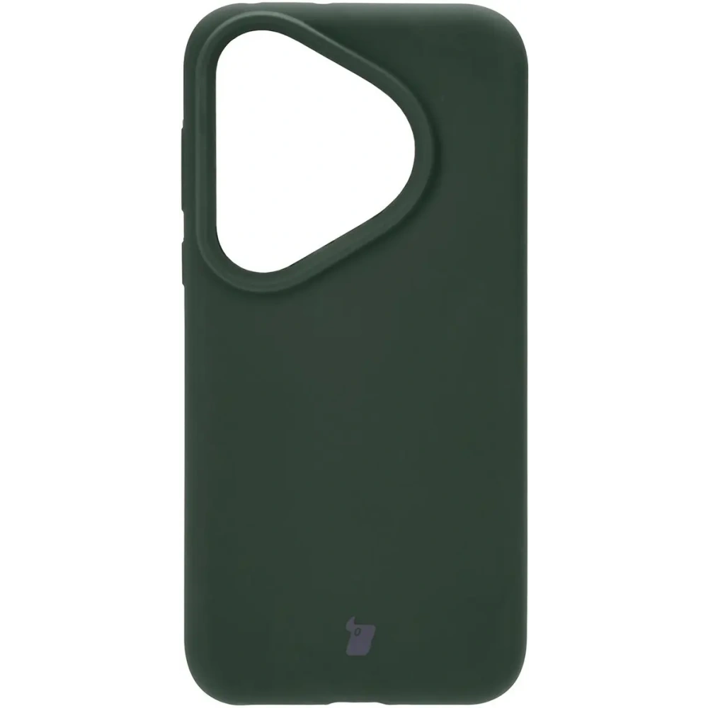 Silikonowe etui Bizon Soft Case do Huawei Pura 70 Pro / Pro+ ciemnozielone