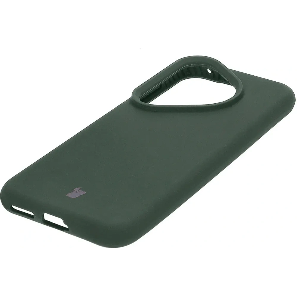 Silikonowe etui Bizon Soft Case do Huawei Pura 70 Pro / Pro+ ciemnozielone