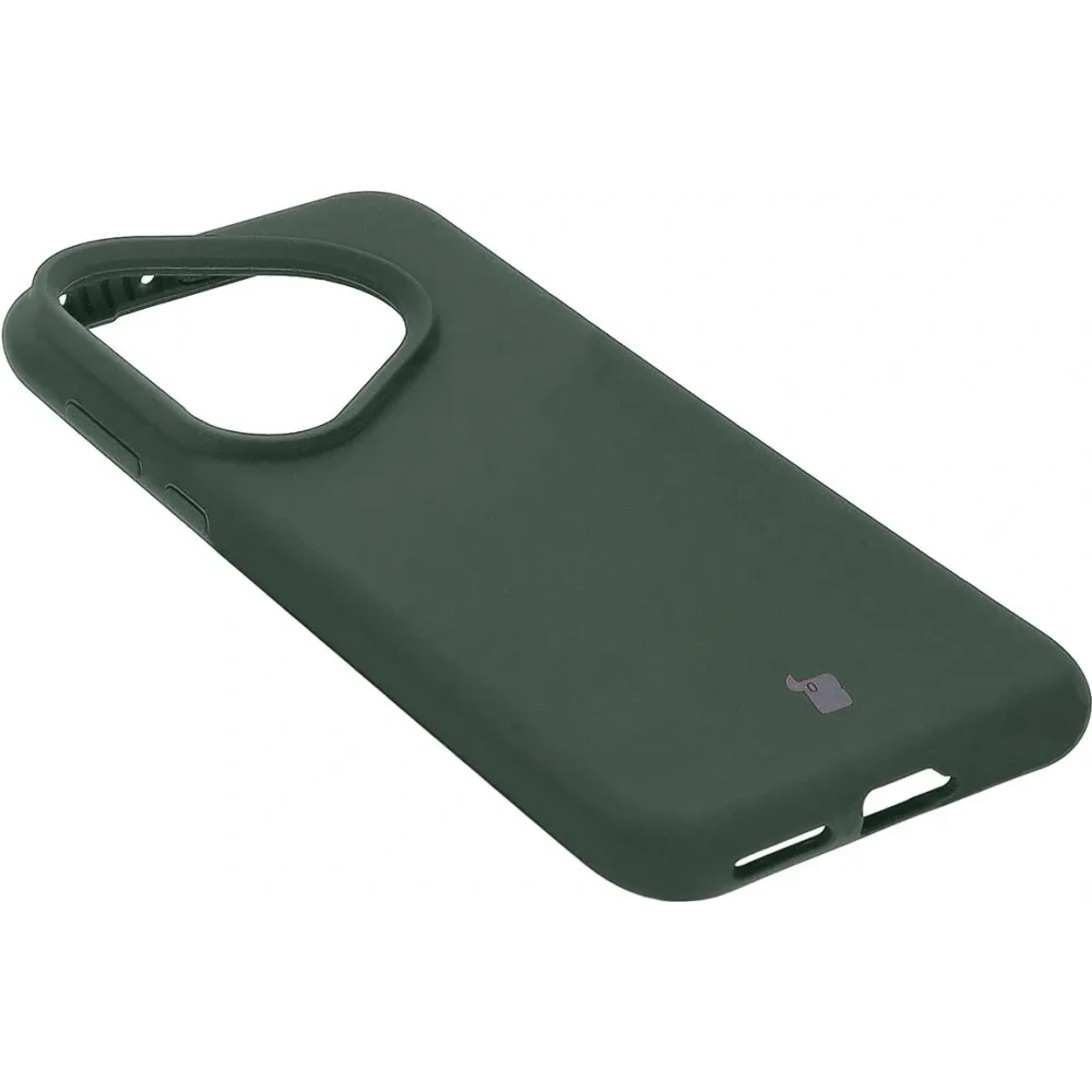 Silikonowe etui Bizon Soft Case do Huawei Pura 70 Pro / Pro+ ciemnozielone