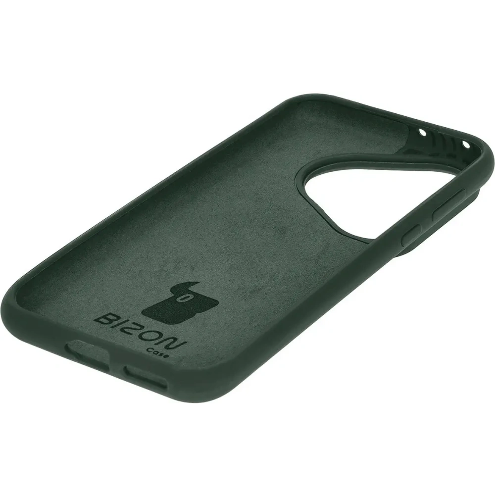 Silikonowe etui Bizon Soft Case do Huawei Pura 70 Pro / Pro+ ciemnozielone
