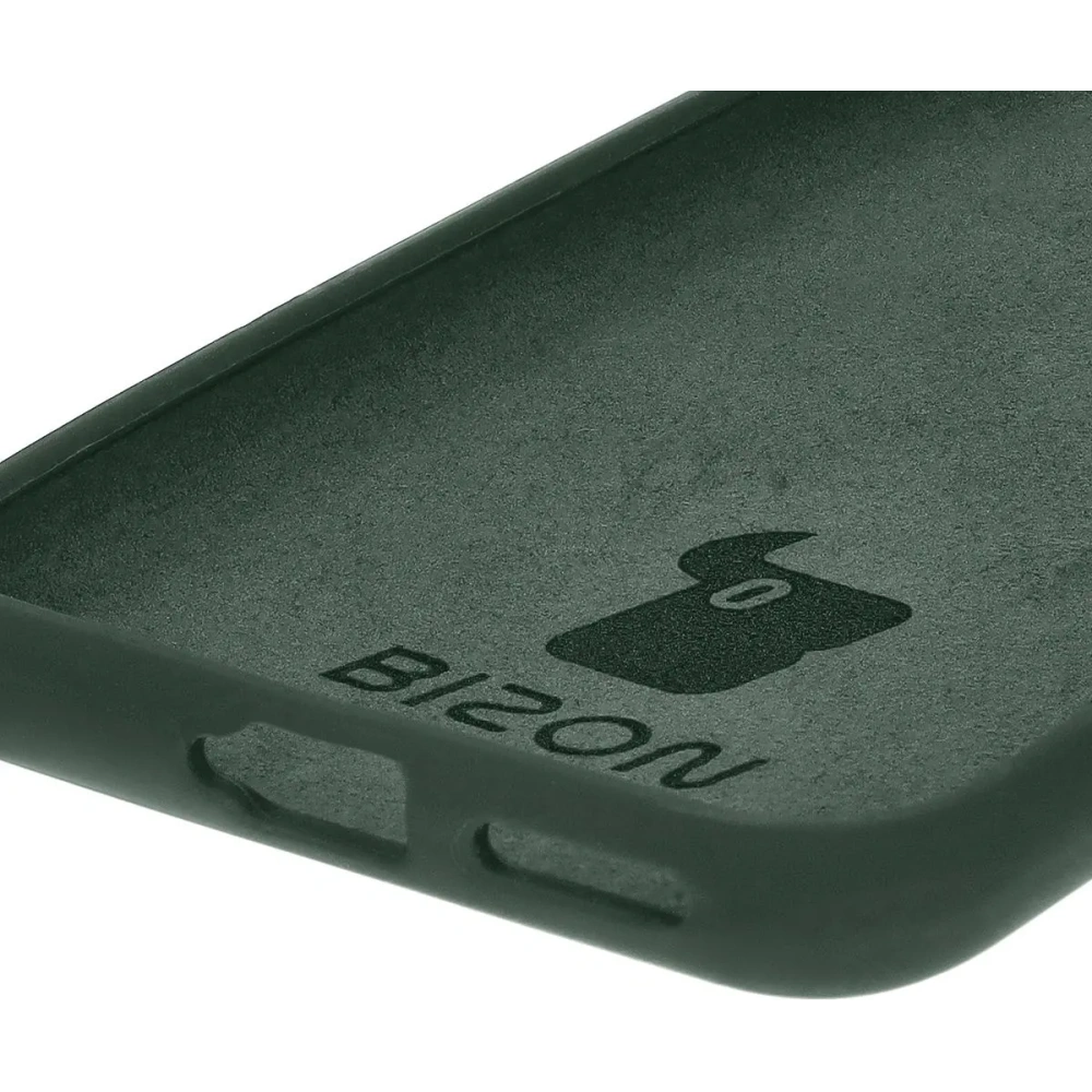 Silikonowe etui Bizon Soft Case do Huawei Pura 70 Pro / Pro+ ciemnozielone