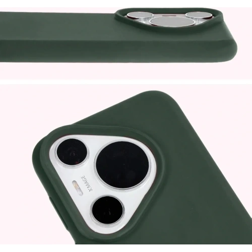 Kup Silikonowe etui Bizon Soft Case do Huawei Pura 70 Pro / Pro+ ciemnozielone - BIZ5417 - {ean13} - Sklep Home Screen