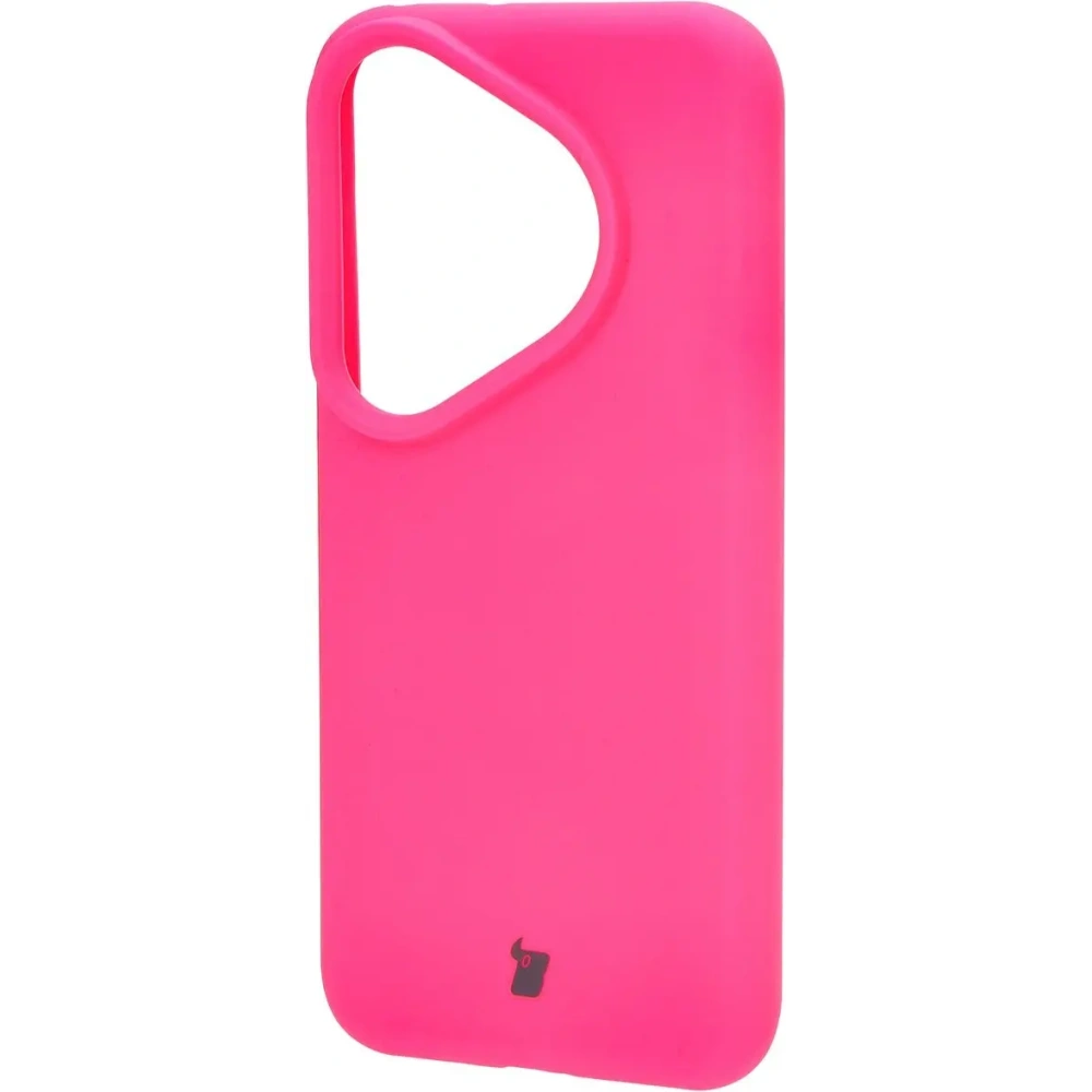 Silikonowe etui Bizon Soft Case do Huawei Pura 70 Pro / Pro+ neonowo-różowe