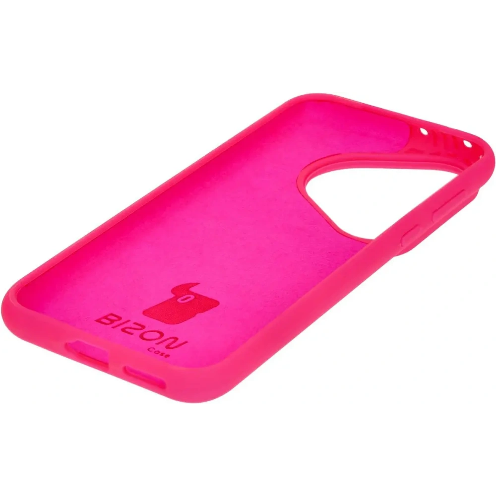 Silikonowe etui Bizon Soft Case do Huawei Pura 70 Pro / Pro+ neonowo-różowe