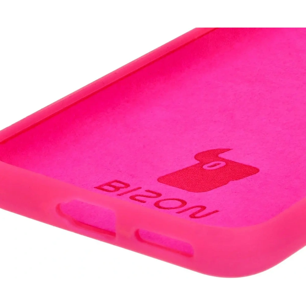 Silikonowe etui Bizon Soft Case do Huawei Pura 70 Pro / Pro+ neonowo-różowe